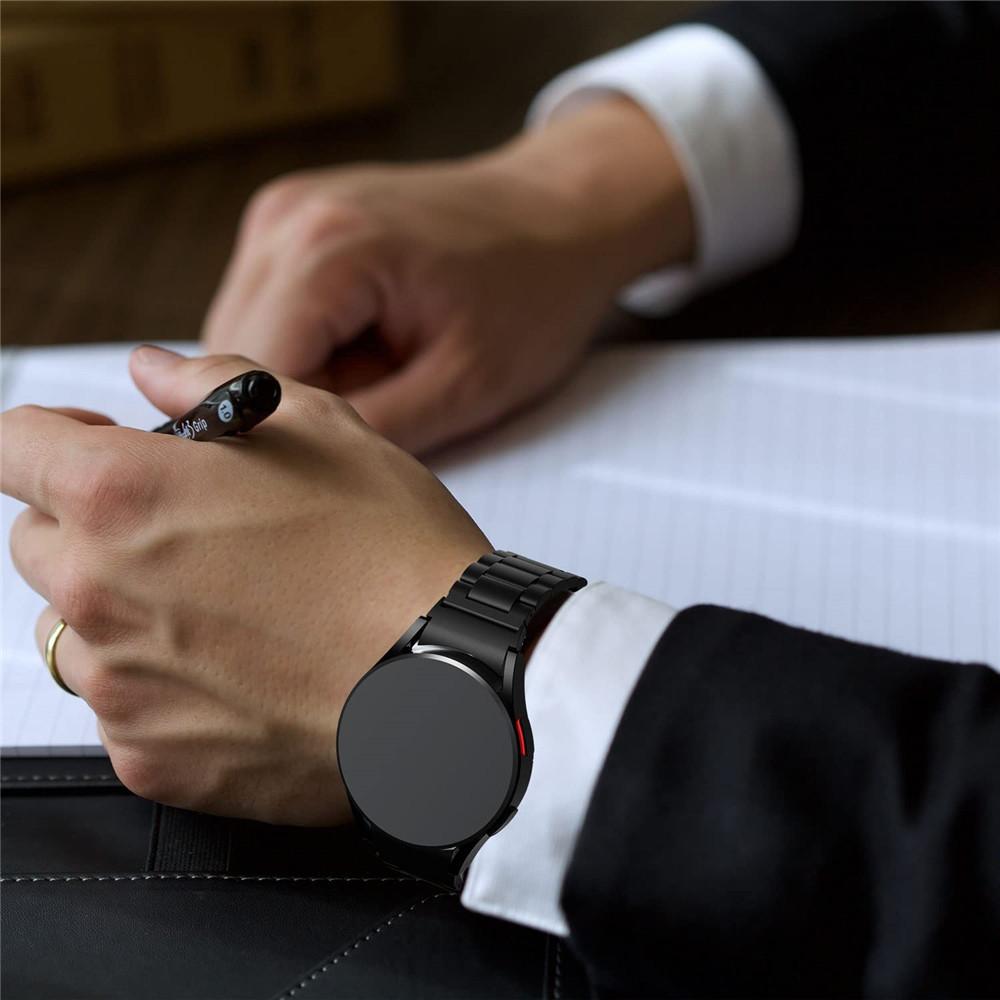 Metallrem for Galaxy Watch 7 6 5 4 44mm 40mm 5pro Band 45mm stålrem for Samsung Galaxy Watch 6 4 Classic 47mm 46mm 43mm