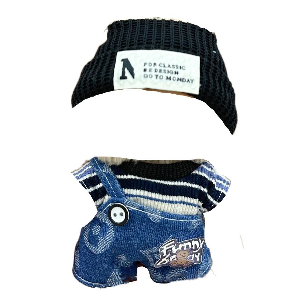 Dress Up 17cm Labubu Clothes Set T-shirt Plush Dolls Clothes Labubu Doll's Clothes  for 17cm Labubu