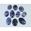 336Cts. Natural Blue Sodalite Oval Cabochon Loose Gemstone 10Pcs Lot 29-38MM C-1500