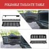2-Tier Tailgate Table Fit for Jeep Wrangler JL 2018-2022 Year of Made, Iron Back Shelf Stand Rear Trunk Door Mounting Tray