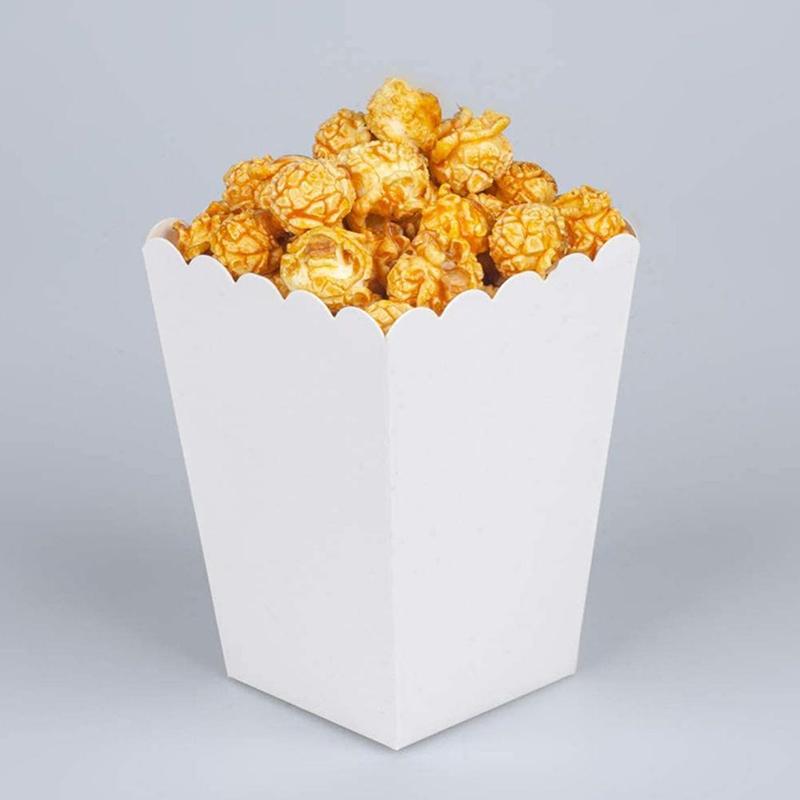 10 ks Krabička na popcorn Svačinová krabička Jednorázové nádoby na svačinu Papírová krabička na kuře
