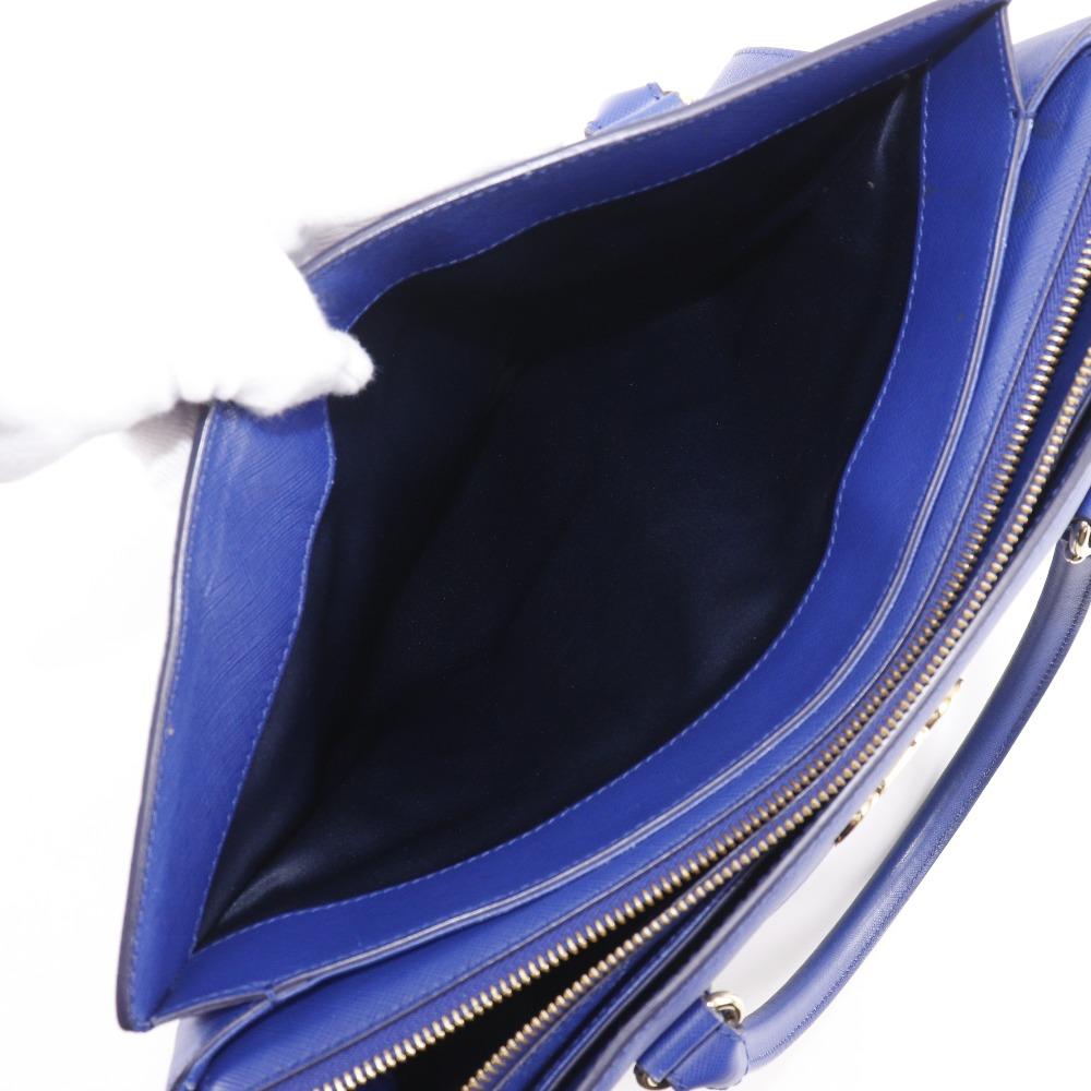 Salvatore Ferragamo Gancini Tote Bag GG-21F271 Blue leather Women Used