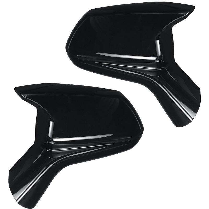 

2 шт. автомобильный гудок стиль боковые крышки зеркала заднего вида ABS для Chevy Camaro SS RS ZL1 LT 2016-2024 глянцевый черный/углеродное волокно