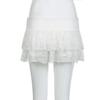 2024 Summer Street Style Low-Waist Lace Patchwork A-Line Mini Skirt for Women