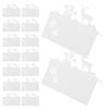 50Pcs Placement Cards Festive Snowman Reindeer Theme Intricate Paper Seating Cards for Wedding Xmas Party Table Setting