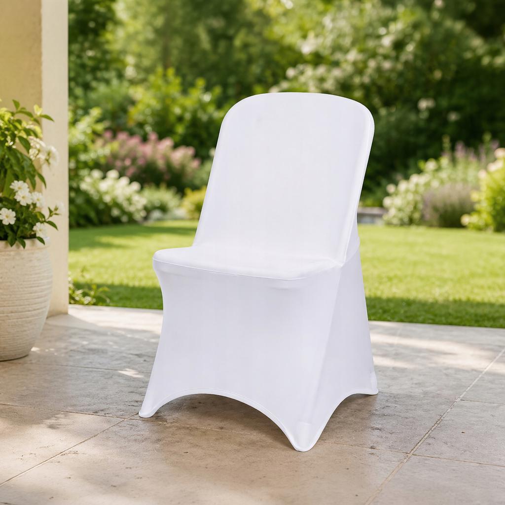 Banquet Chair Cover White Universal Elastic THICK