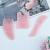 Natural Rose Quartz Jade Gua Sha Board Acupuncture Massage Facial Gouache Pink Quartz Massage Face LiftingStone Guasha Scraping