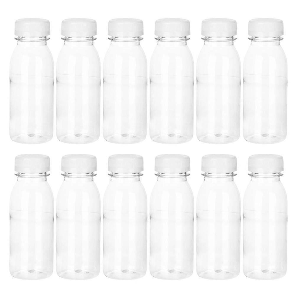 12Pcs Plastic Juice Bottle Portable Beverage Bottle Fruit Tea Bottles Juice Packaging Bottle