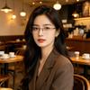 Women's Luxury Photochromic Myopia Glasses Rimless Ultra-Light Fashionable Minus Diopter Eyeglasses Blue Light Blocking Goggles