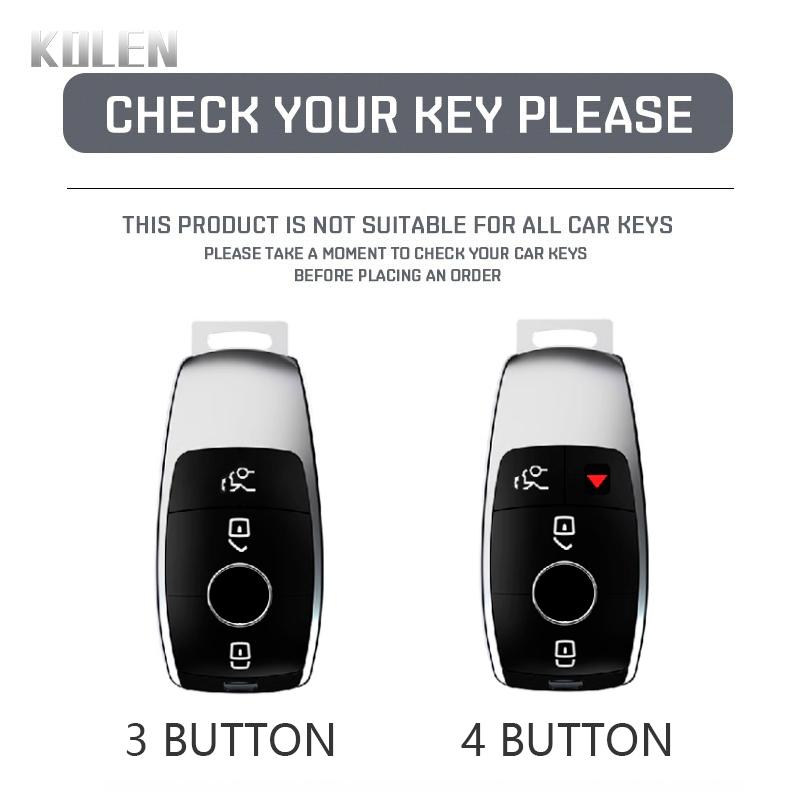 Car Remote Key Case Cover Shell For Mercedes Benz A C E S G Class Glc Cle Cla Glb Gls W177 W205 W213 W222 X167 Amg Leather Fob