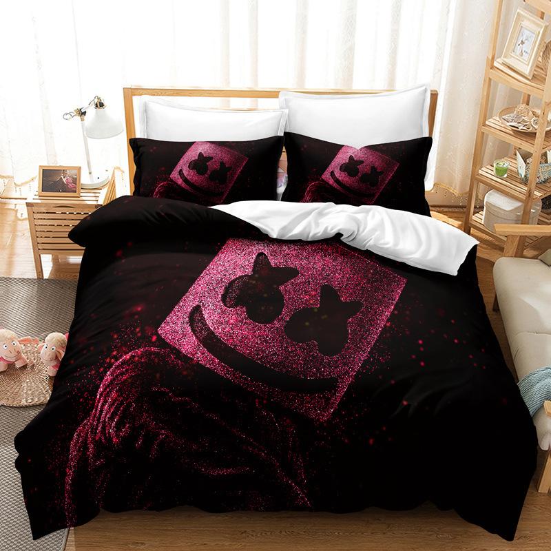 Three-Piece Bedding Digital Printing Kit Home Textile Quilt Cover