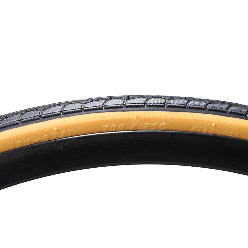 KENDA bicycle tire 700C 700x25C/28C/32C/35C/38c/40c road bike tires ultralight low resistance yellow side Selection Standard
