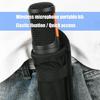 900D Nylon Mic Storage Pouch Microphone Organiser Bag with Broad Nonslip Bands and Shockproof Structure Black