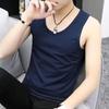 Mode Weste Herren lose Baumwolle Sport Fitness Sommer Casual Innenbekleidung ärmelloses T-Shirt Tops Volltonfarbe