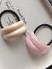 1/4 Pcs Fashion Resin Semi-circular Marble Texture Elastic Hair Bands For Women Girls Party Hair Accessories