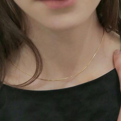 Modernlike 14 Karat goldgefüllte Silber Schlangenkette