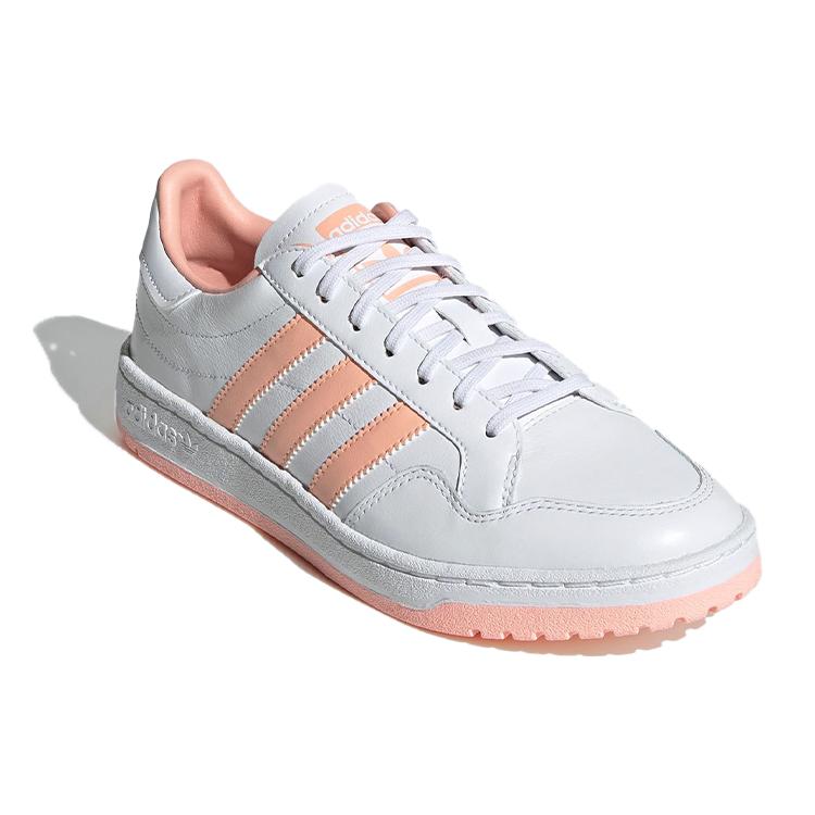 Adidas Originals Team Court Low top Skateboard Shoes Women's White Orange FY2724