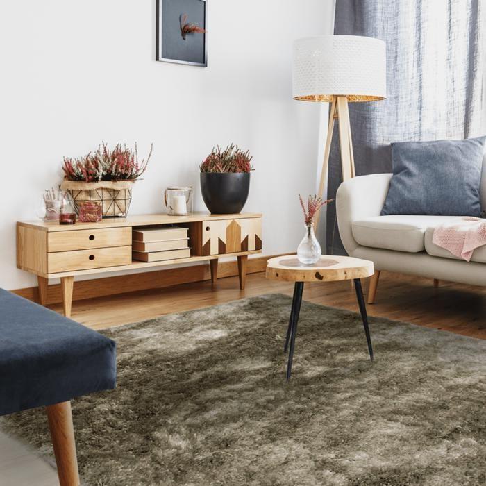 Extra-soft Long Pile Rug Dark Beige 120x170