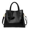 New Handbag Genuine Leather Women's Bag Casual and Fashionable Cowhide Shoulder Bag Diagonal Strap Bag Tassel Bag