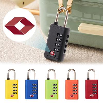 Portable TSA 4 Digit Combination Lock Anti-theft Security Tool Cabinet Padlock Suitcase Luggage Coded Lock for Travel
