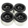 RC Car Inch Upgraded Beadlock Wheel Hub Rim Internal Beadlock For 90018 Wraith RC Car 7 2.2 No. (4 Pieces, Black)
