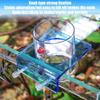 Feeding Dish Aquarium Fish Tank Reptiles Feeder Bowl with Suction Cup Acrylic  Fluorescent  Fish Feeding Aquarium Supplies