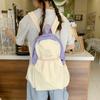 Schoolbag1011 New Girls' Ultra-Light Travel Backpack, Large Capacity, Collegiate Style, Foldable, Korean Minimalist Literary Style School Bag