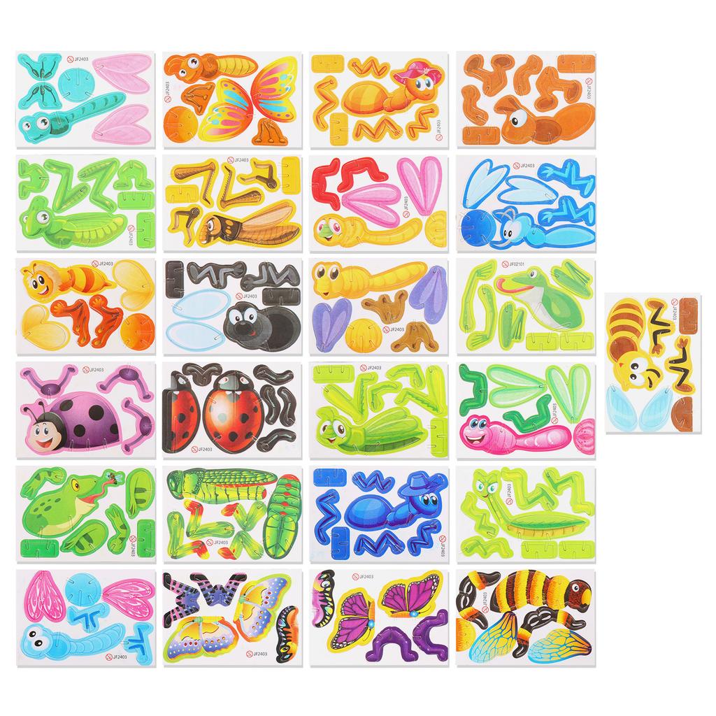 3D Jigsaw Puzzles Kids Animal/Dinosaur Educational Toys DIY Cardboard Puzzles Paper Puzzle Cartoon Model Toy Children's Day Gift