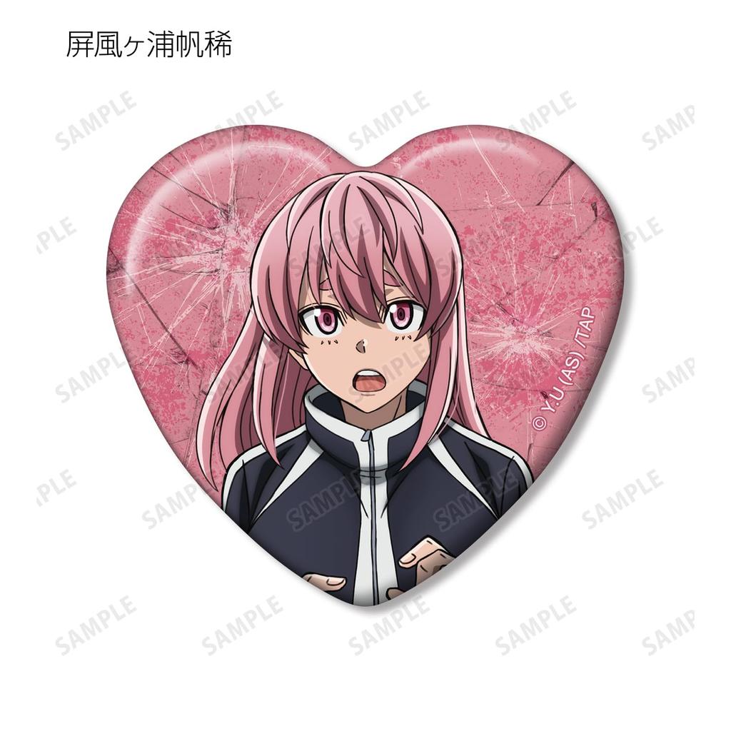Togen Anki Trading Box of 11 Heart-Shaped Badges,