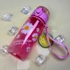 400ml Small Daisy Plastic Water Bottles Creative Drink Kawaii Sports Transparent Water Bottle with Portable Travel Tea Cup