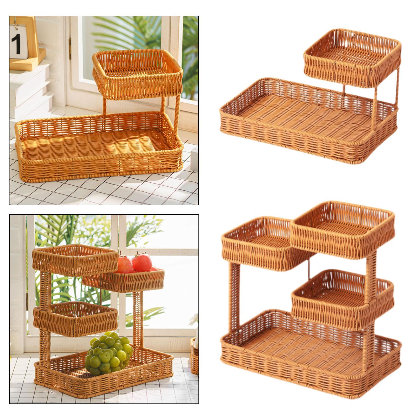 

Countertop Storage Rack Desktop Organizer Decorative Desktop Sundries Storage 2 layer