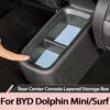For BYD Dolphin Seagull Mini Surf Rear Center Console Storage Box Organizer Under Armrest Car Interior Accessories