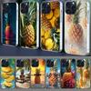 Harvest Pineapple Clear Phone Case For Iphone 17 Air 16 Pro Max 15 Pro 14 Plus 17E 16E 11 13 12 Mini Cover Cases Fundas Cell TPU