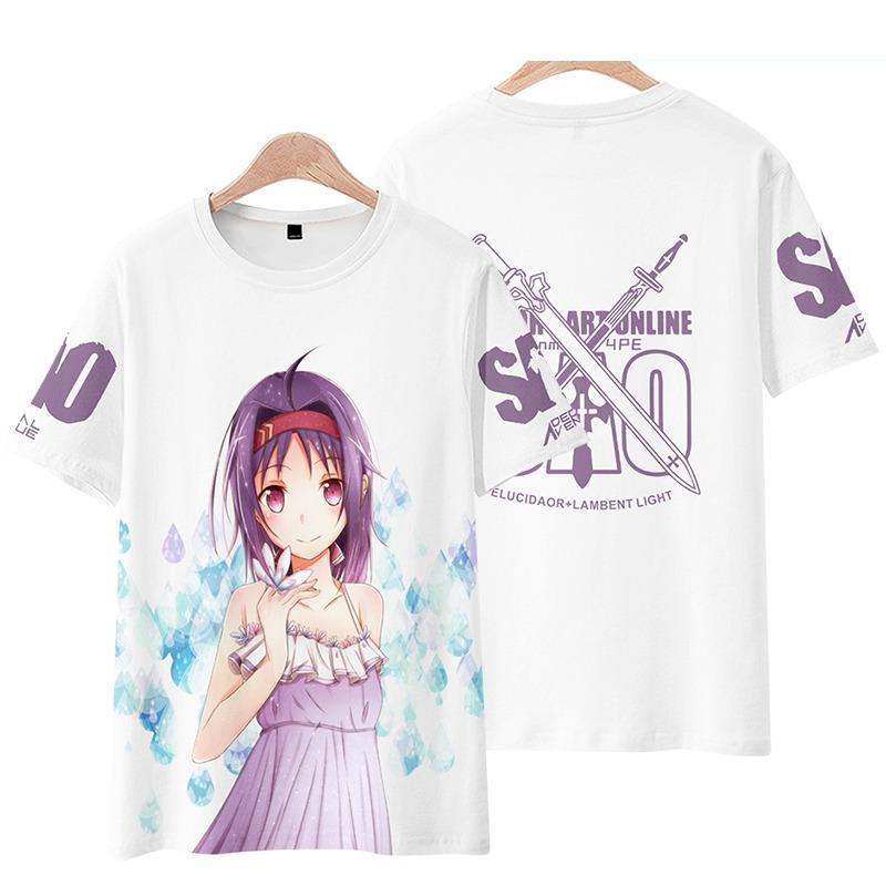 Sword Art Online AnimeT-Shirts Men Women Tee Shirt Short SleeveT Shirt Plus Size Tops