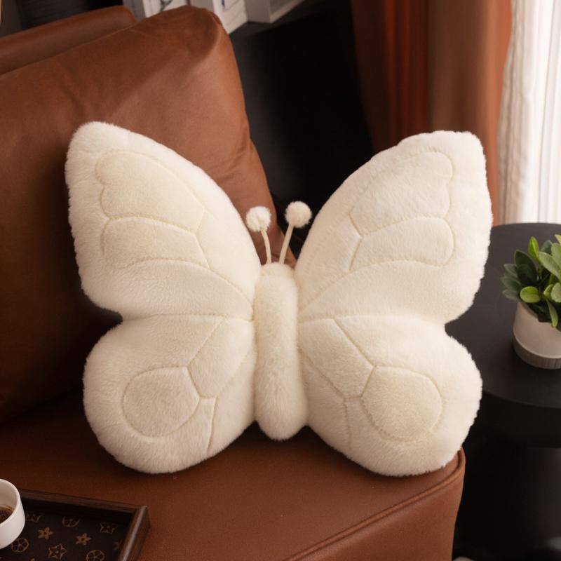 Non-Toxic Butterfly Pillow Soft Stuffed Plush Toys Colorful Butterfly Sofa Hugging Pillow Multicolored Cushion Home Decor Birthday Gifts