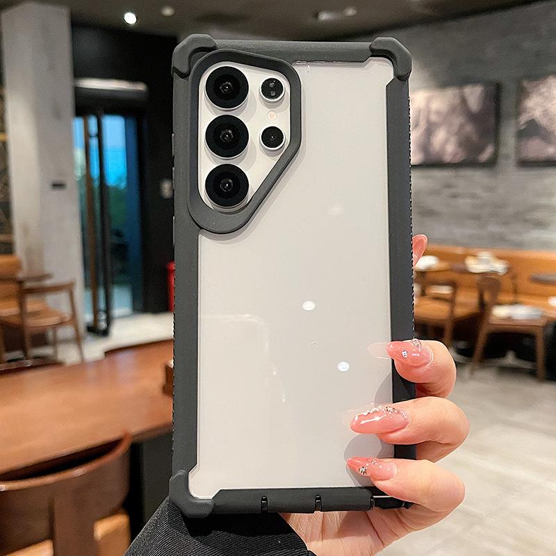 Carcasă Color-Block Space Shell pentru Samsung S24+ Ultra S25, S23 FE/A56 cu Protecție la Cădere pe Patru Colțuri