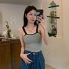 WTEMPO Women's Suspender Vest with Bra Underlay Bra and Back Underwear Women's Top Thin Fashion