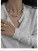 Niche Colorful Stone & Freshwater Pearl Necklace - Summer Fashion Statement Jewelry