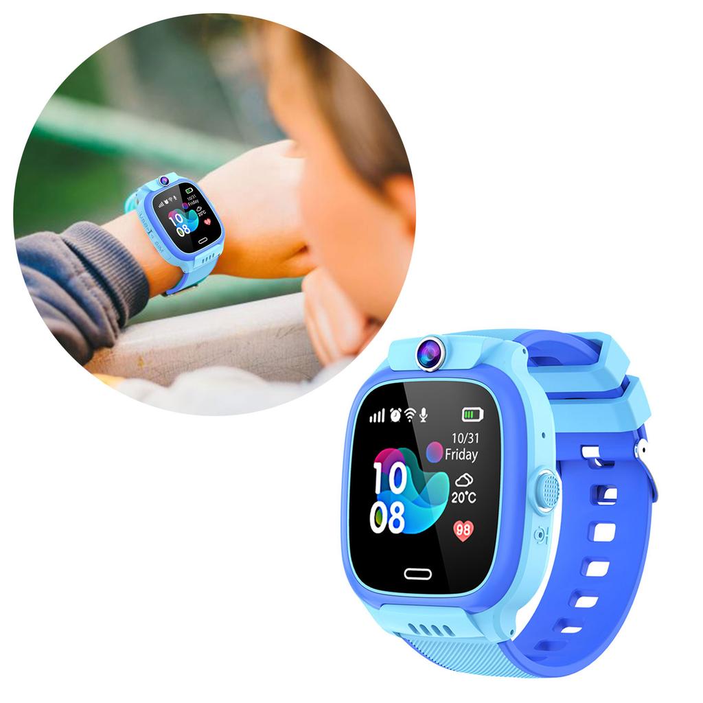 Kids Smartwatch with Phone Calling SOS Weather Photo Alarm Function Children Smartwatch WIFI LBS Real-time Positioning