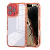 Luxury Hard PC Solid Color Borders+Transparent Soft TPU 3-in-1 Phone Case For iPhone 16 Pro Max E 14 13 15 Pro Max Bumper Cover