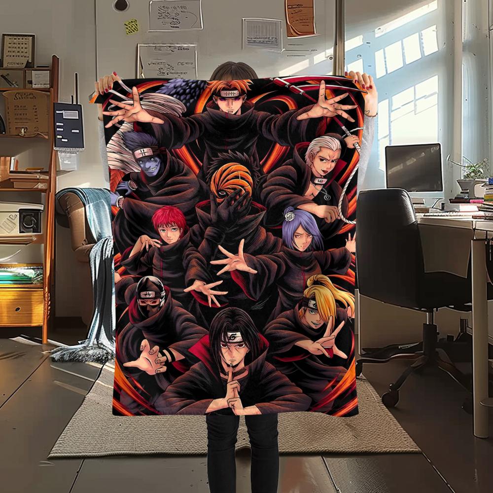 1Pc Cartoon Print Flannel Blanket, High Quality Comfortable for All Seasons, Home Decor, Warmth and Comfort, Perfect for Christmas Birthday Gift