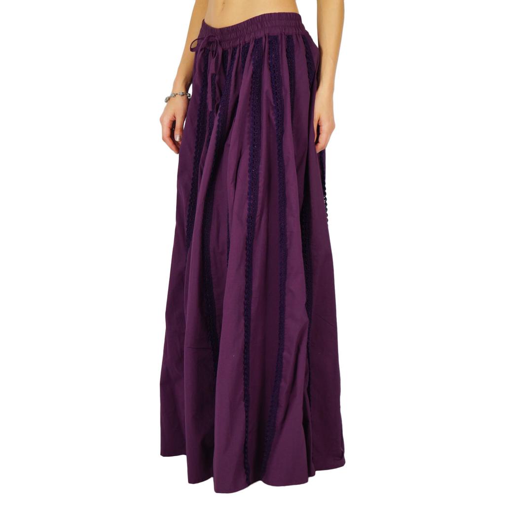 Phagun Saia de algodão para roupas, saia longa, maxi resort wear, feminina