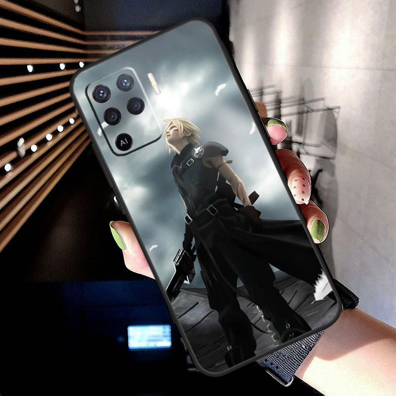Final Fantasy VII Case For Oppo A78 A98 A18 A38 A58 A60 A80 A40 A77 A57 A17 A74 A54 A94 A96 A76 A16 A15 A5 Pro