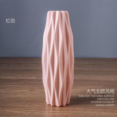 Flower Vase Decoration Home Plastic Vase White Imitation Ceramic Flower Pot