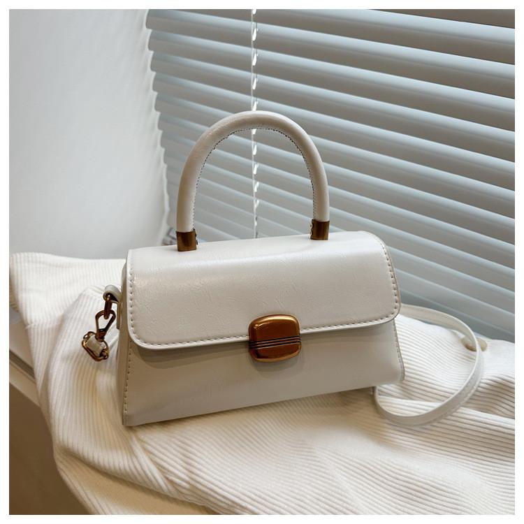 Pu Small Square Bag With Top Flap For Daily Casual Street Fashion