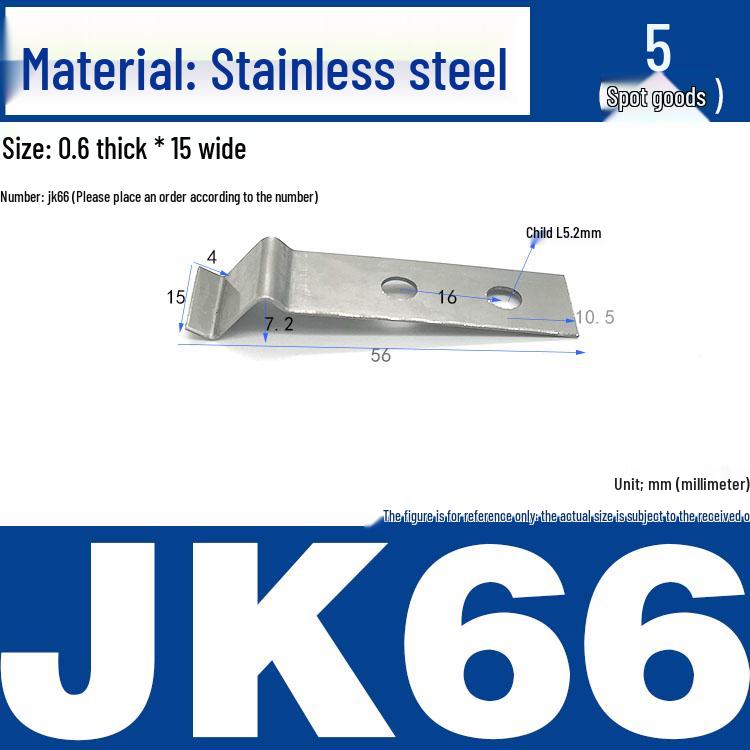 Stainless Steel Spring Clip: Metal Crimp, Wire Baffle, Pipe Holder, Conductive Manganese.