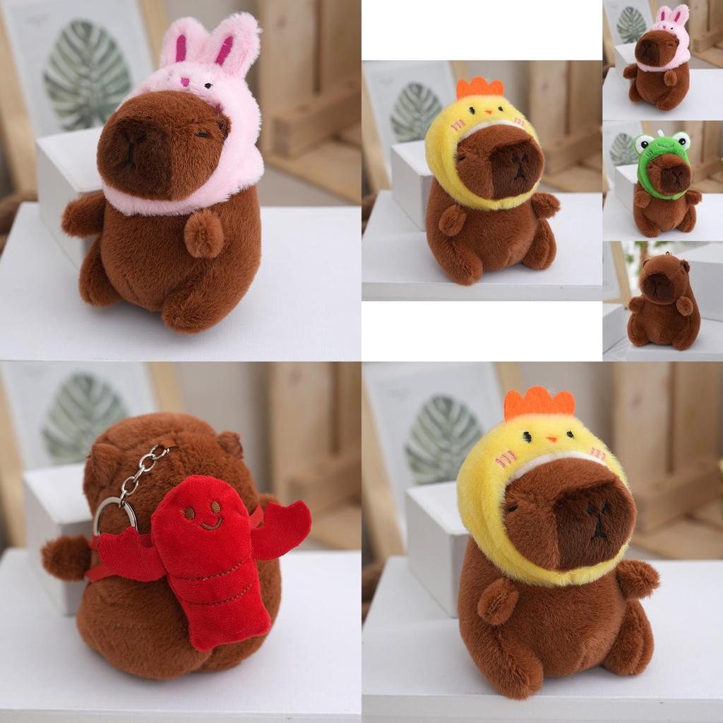 Charming Capybara Plush Keychain Soft Toy In Various Designs Ideal For Collectors And Gift Givers
