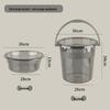 ZISIZ Transparent Plastic Household Bucket with Lid
