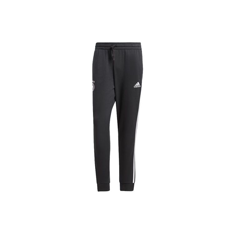 

Adidas Germany Dna Sweat Pants Three Stripe Color Block Tapered Football Knit Sports Pants Men Pants Black IT9763 S