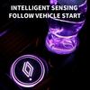 Interior Stickers 1/2pcs Car Luminous Coaster Non-Slip Mat For Renault Megane 1 Scenic Logan Laguna Espace Symbol Clio 4 RS Daci